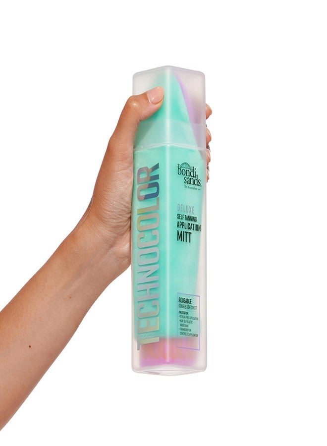 Bondi Sands Technocolor Deluxe Self Tanning Application Mitt, Streak-Free Application, Thumb Grip to Easily Blend, Double-sided, Washable & Resuable - Image 3